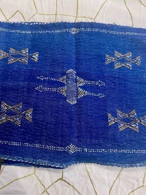 Brand new Moroccan Silk Pillow Case 13x21”